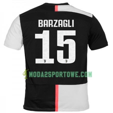 Koszulka Juventus BARZAGLI 15 Domowe Stroje Piłkarskie 2019/20 Krótki Rękaw